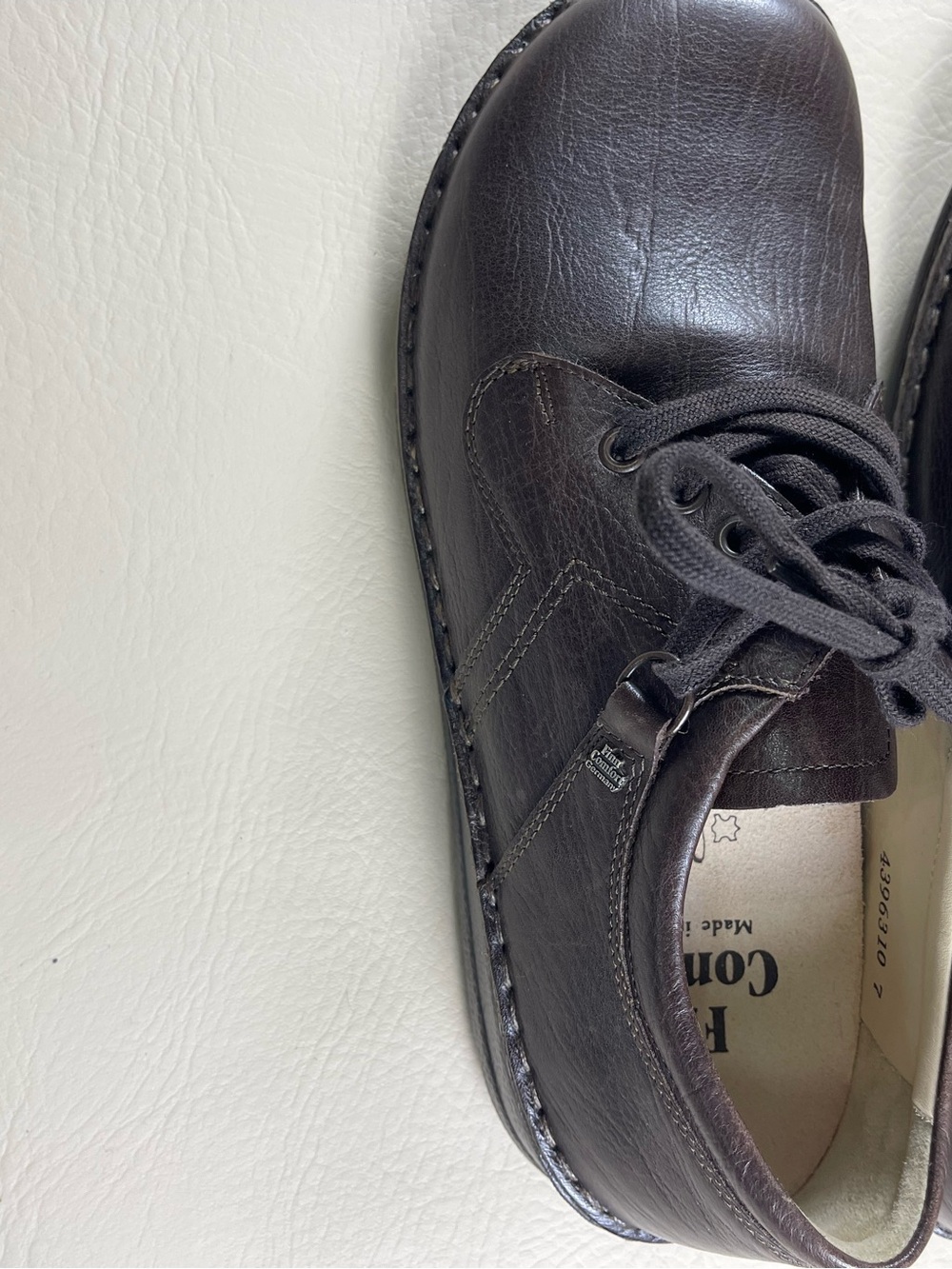 Finn Comfort Dark Brown Leather Lace-Up Oxford Sz 43 NWOT - Picture 5 of 11